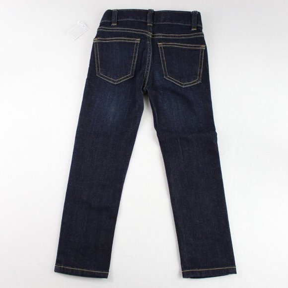 Wonder Nation Boys Slim Fit Denim Jeans Size 4 Dark Wash Stretch Adjustable - Picture 5 of 6